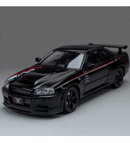 Hobbiez World Nissan Skyline GT-R R34 Nismo Edition Siyah 1/24 Model Araba