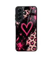 Lexroo Galaxy A56 Kılıf Kamera Korumalı Desenli Lusi Kılıf - Pembe Kalp