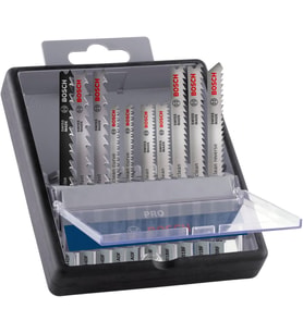 10 x PRO ahşap ve laminat testere bıçağı seti (sert ahşap, parke, uzunluk 83 mm, profesyonel aksesuar dekupaj testeresi için)