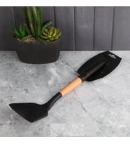 Silikon Bambu Saplı Perotti Siyah Spatula