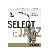 D'Addario RSF10ASX3S Select Jazz Filed Alto Saksafon Kamışı No: 3 Soft (Profesyonel/Caz) - 10'lu Paket  Esnek Yapı ve Hızlı Tepki Kabiliyeti