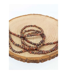 Bileklik Boy Jasper Taşı Yarım Dizi 4-5mm Aralığı (44485) (18CM UZUNLUĞUNDADIR)