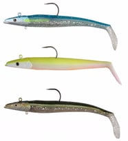 Savage gear Sandeel 18 cm 100 gr 2+1 Adet Silikon Yem Blue Silver