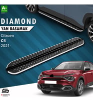 S-Dizayn Citroen C4 3 Diamond Krom Yan Basamak 183 Cm 2021 Üzeri