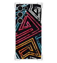 PrintiFy Samsung S24 Ultra Uyumlu Kamera Korumalı Eskitme Tasarımlı Şeffaf Silikon Kılıf