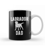 Retro Labrador Dad Gift Dog Daddy Golden Black Lab Father 01 Kupa Bardak Porselen