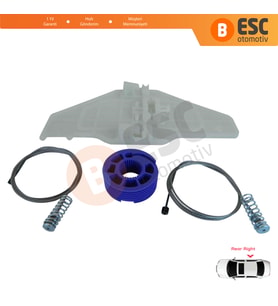 Citroen C5 MK2 MK3 2007-2018 4/5 Kapı 9675915180 İçin Elektrikli Arka Sağ Cam Kriko Tamir Seti