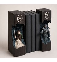 2'li Aragorn & Sauron Yüksek Kalite Taş Döküm Kitap Tutucu Book Nook