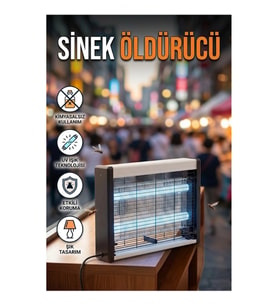 UV Işıklı Elektrikli Sinek Öldürücü Lamba – Kimyasalsız Kullanım