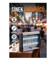 UV Işıklı Elektrikli Sinek Öldürücü Lamba – Kimyasalsız Kullanım