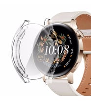 Microsonic Huawei Watch GT3 42mm Kılıf 360 Full Round Soft Silicone Şeffaf