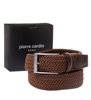 Pierre Cardin Örgü Erkek Kemer (En 3,5 cm) PC1745 (Kahverengi)