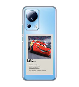 Xiaomi Mi 13 Lite Uyumlu Cars Mcqueen Desenli Şeffaf Telefon Kılıfı