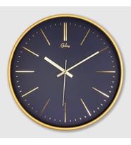 Galaxy 221-AL Serisi Eskitme Metal Görünümlü Sessiz Akar Modern Duvar Saati 30 cm (Karışık)