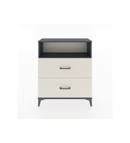 Arges Şifonyer Tek Raflı 2 Çekmeceli 88x30x106 Antrasit-Aytaşı