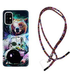 Casper E30 F20 X20 Kılıf Boyun Asklı Rasta Silikon Astronot Panda 1755