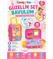 Candy & Ken Güzellik Set Bavulum - Güzellik Setleri - Kuaför Oyuncak Seti - Makyaj Seti
