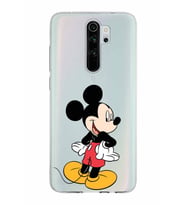 Xiaomi Redmi Note 8 Pro Uyumlu Kapak Mickey Mouse Tasarımlı Şeffaf Silikon Kılıf