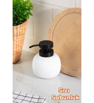 Porsima 3119 Banyo ve Mutfak Sıvı Sabunluk 450ML Beyaz