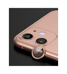 Apple iPhone 12 Mini Uyumlu Zore CL-07 Kamera Lens Koruyucu (Rose Gold Altın)
