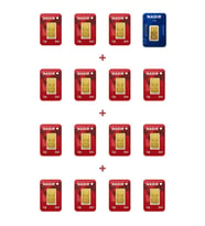 Nadir Gold 24 Ayar 17,5 Gram Külçe Altın (1 Adet 2,5 Gram Külçe Altın + 15 Adet 1 Gram Külçe Altın )