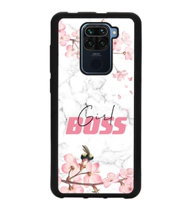 Xiaomi Redmi Note 9 Uyumlu Sakura Girl Boss Tasarımlı Glossy Telefon Kılıfı