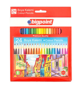 Bigpoint Kuru Boya Kalemi 24 Renk x 12 Adet