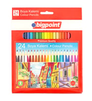 Bigpoint Kuru Boya Kalemi 24 Renk x 12 Adet
