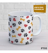 Patili Dostlarımız Temalı İsme Özel Kupa Bardak