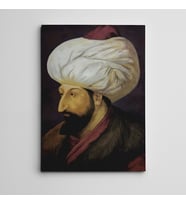 Fatih Sultan Mehmet Portre Kanvas Tablo