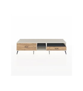 Hyperion TV Ünitesi 2 Raflı 2 Çekmeceli  220x44x51 Aytaşı-Antrasit/Çam