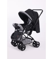 Jusso Dido Comfort Line Çift Yönlü Bebek Arabası (Siyah)