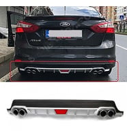 Ford Focus 3 Gri Difüzör Difizör Yuvarlak Egzoz Görünüm Kulaklı Tip 2012 - 2017