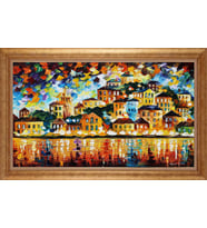 ALTIN ÇERÇEVELİ PASPARTULU TABLO CR1457