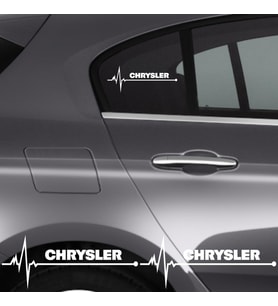 Chrysler Pt Cruiser İçin Uyumlu Aksesuar Oto Ritim Sticker 2 Adet 20*9 Cm