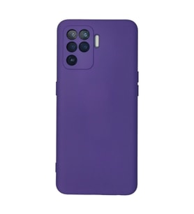 Oppo Reno 5 Lite Kılıf Nano İçi Kadife Silikon - Mor