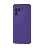 Oppo Reno 5 Lite Kılıf Nano İçi Kadife Silikon - Mor