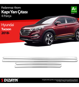Hyundai Tucson Krom Kapı Yan Çıtası 4 Prç 2018-2021