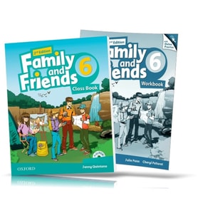 Family and Friends Level 6: Class Book and WORKBOOK with Downloadable Audios