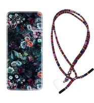 INFINIX Note 11 Pro Note 10 Hot 9 Play Kılıf Boyun Asklı Rasta Silikon Great Flowers 1304