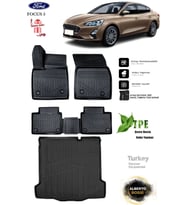 Ford Focus 5 2020 Araca Özel 3D Paspas Ve 3D Bagaj Havuzu