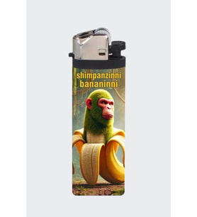 Renkli Bananinni Meme Kaplamalı Klasik Çakmak, Şık ve Eğlenceli Tasarım