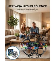 El Sensörlü Uçan Top Drone Çocuklar İçin LED Işıklı Eğlence Oyuncağı