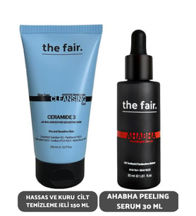 the fair. Yağlı Akneye Yatkın Cilt Temizleme Jeli 150 ml ve Ahabha Peeling Serum 30 ml