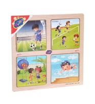 ONY-343/344/345/346 Ahşap Eğitici 4'lü Puzzle -Onyıl