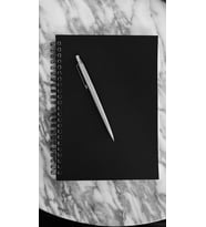 Tanıtım Spiralli Defter, Siyah Kapaklı, A5 Boyutunda (15x21 cm), 100 Yaprak(Çizgisiz)