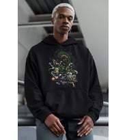 Roronoa Zoro Baskılı Unisex Oversize One Piece Anime Hoodie