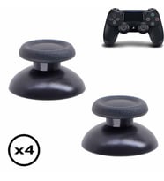 4 Adet Ps4 Analog Topuz Orjinal Yedek Parça Ps V1 V2 Tüm Ps4 Kollara Uyumlu Ps4 Analog Thumb Stick (Siyah)