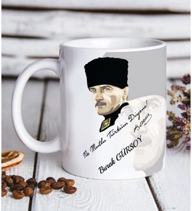 Kişiye Özel 24 Kasım Öğretmenler Günü   Hediyesi Kupa Bardak (Beyaz)