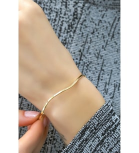 Zigzag Ray Kelepçe 14 Ayar